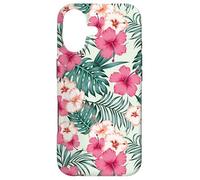 Motif Fleurs d'hibiscus Tropicales pour Vacances d'été Coque pour iPhone 17