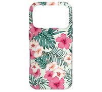 Motif Fleurs d'hibiscus Tropicales pour Vacances d'été Coque pour iPhone 17 Pro