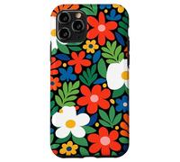 Motif Floral Abstrait coloré découpé Style Art Coque pour iPhone 11 Pro