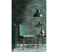 Papier peint intissé 399822 Gris Vert Noir Fleurs Michalsky 6 A.S. Creation