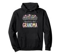 Motif Floral « Blessed to Be Called Grandma » Sweat à Capuche