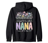 Motif Floral « Blessed to be Called Nana » Sweat à Capuche