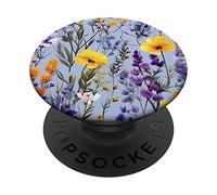 Motif Floral bohème coloré Fleurs Sauvages Rapport Décoration Mignonne PopSockets PopGrip Adhésif
