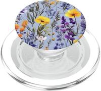Motif Floral bohème coloré Fleurs Sauvages Rapport Décoration Mignonne PopSockets PopGrip pour MagSafe