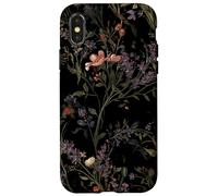 Motif Floral botanique foncé Coque pour iPhone X/XS