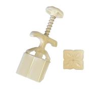 Motif floral carré Moules à dessert Midautumn Festival Dessert Maker Cookie Tampon Pression Main Outil de Cuisson