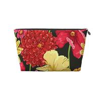Motif Floral de Fleurs colorées, Trousse de Toilette Trousse de Maquillage Sac à cosmétiques Trousse de Toilette de Voyage Portable