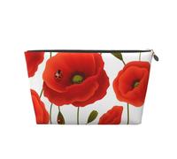 Motif Floral de Fleurs de Pavot, Trousse de Toilette Trousse de Maquillage Sac à cosmétiques Trousse de Toilette de Voyage Portable
