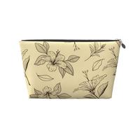 Motif Floral de Fleurs rétro Vintage, Trousse de Toilette Trousse de Maquillage Sac à cosmétiques Trousse de Toilette de Voyage Portable