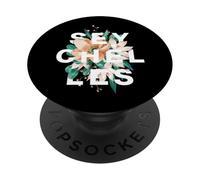 Motif Floral des îles des Seychelles PopSockets PopGrip Adhésif