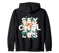 Motif Floral des îles des Seychelles Sweat à Capuche