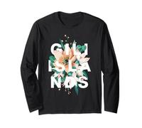 Motif Floral des îles Gili Islands Indonésie Manche Longue