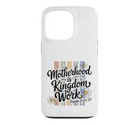Motif Floral du Royaume de la maternité chrétienne Coque pour iPhone 13 Pro