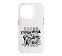 Motif Floral du Royaume de la maternité chrétienne Coque pour iPhone 14 Pro