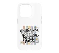 Motif Floral du Royaume de la maternité chrétienne Coque pour iPhone 15 Pro