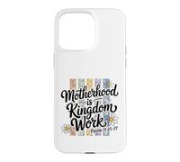 Motif Floral du Royaume de la maternité chrétienne Coque pour iPhone 15 Pro Max
