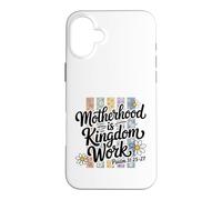 Motif Floral du Royaume de la maternité chrétienne Coque pour iPhone 16 Plus