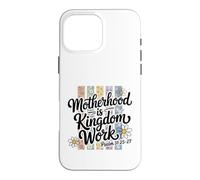 Motif Floral du Royaume de la maternité chrétienne Coque pour iPhone 16 Pro Max
