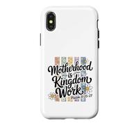 Motif Floral du Royaume de la maternité chrétienne Coque pour iPhone X/XS