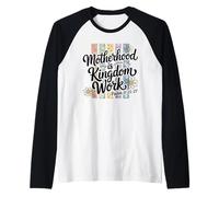 Motif Floral du Royaume de la maternité chrétienne Manche Raglan