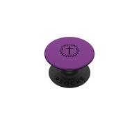 Motif Floral en Croix Rose PopSockets PopGrip Adhésif