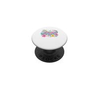 Motif Floral et Alligator Tropical PopSockets PopGrip Adhésif