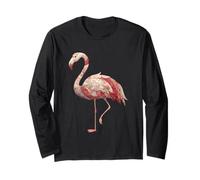 Motif Floral Floral Vintage bohème Patchwork Flamant Rose Manche Longue