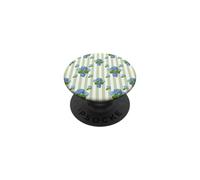Motif Floral Hortensia Bleu et Vert Grandmillennial PopSockets PopGrip Adhésif