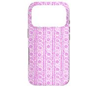 Motif Floral Indien en Rose Vif Coque pour iPhone 17 Pro