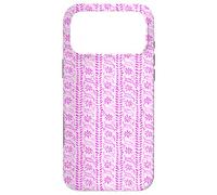 Motif Floral Indien en Rose Vif Coque pour iPhone 17 Pro Max