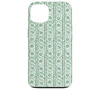 Motif Floral Indien en Vert Coque pour iPhone 13