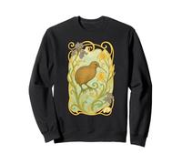 Motif Floral Kiwi Art Nouveau Sweatshirt