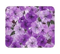 Motif Floral Lilas Bloom Flow Tapis Souris Douce Mouse Pad Portable Tapis De Souris pour Jeux Bureau Maison 25X30Cm