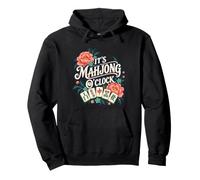 Motif Floral Mahjong O'Clock Sweat à Capuche