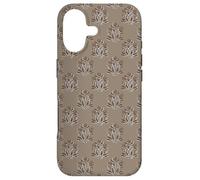 Motif Floral Marron et Marron Clair Style Indien Coque pour iPhone 17