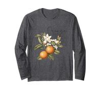Motif floral orange You Glad We Met Citrus Manche Longue