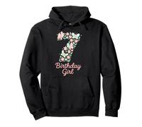 Motif Floral Papillon 7ème Anniversaire Sweat à Capuche