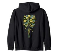 Motif Floral pour Les Musiciens Amateurs de Musique et Les créatifs Sweat à Capuche