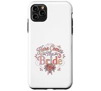 Motif Floral rétro « Here Comes The Bride » Coque pour iPhone 11 Pro Max