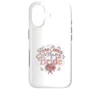 Motif Floral rétro « Here Comes The Bride » Coque pour iPhone 17