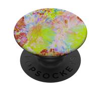 Motif Floral Tropical coloré Tourbillon PopSockets PopGrip Adhésif