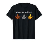 Motif Franc-maçon comptant jusqu'à Trois Symboles Lodge Franc-maçonnerie T-Shirt