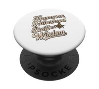 Motif Franc-maçon construit sur la Sagesse PopSockets PopGrip Adhésif