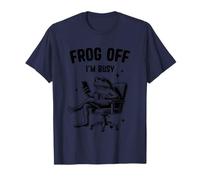 Motif Frog Off I'm Busy Relaxing Humour T-Shirt