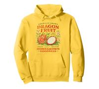 Motif Fruit du Dragon rétro Vieilli Art Tropical Asiatique Sweat à Capuche