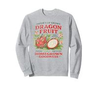 Motif Fruit du Dragon rétro Vieilli Art Tropical Asiatique Sweatshirt
