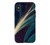Motif Galaxie Mystique comète à Queue de Ruban Coque pour iPhone X/XS