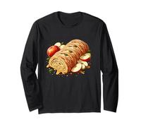 Motif gâteau Strudel aux pommes Manche Longue