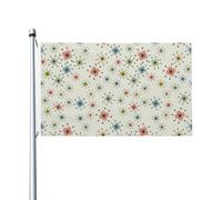 Motif géométrique abstrait imprimé espace intérieur extérieur vacances décorations maison printemps été automne hiver drapeau double face