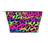 Motif géométrique Abstrait néon Lumineux, Trousse de Toilette Trousse de Maquillage Sac à cosmétiques Trousse de Toilette de Voyage Portable